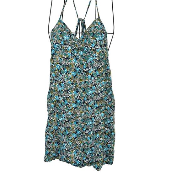 Wild Fable Women's Blue Floral Sleeveless Fit and Flare Dress - Medium - NWT - Picture 1 of 7